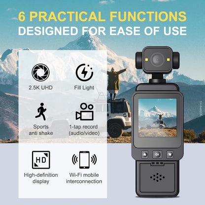 Camara de Accion 4K Portatil