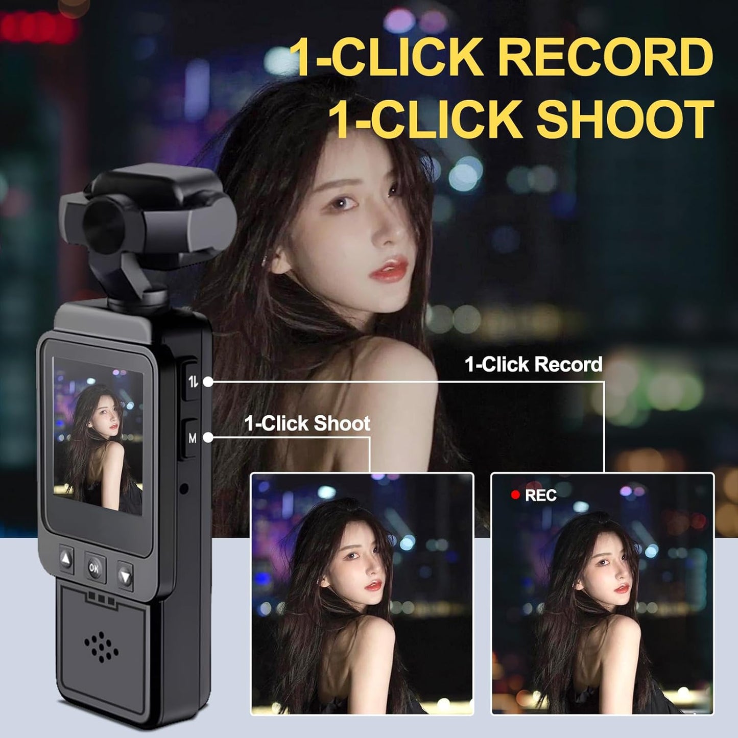 Camara de Accion 4K Portatil